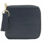 Hannah Smooth Leather Purse Blueberry